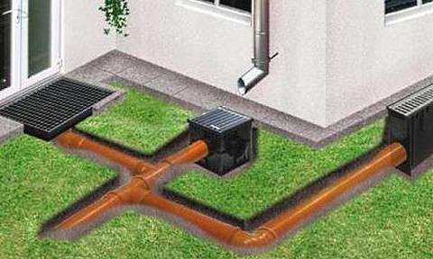 как сделать дренажный пруд на даче #11